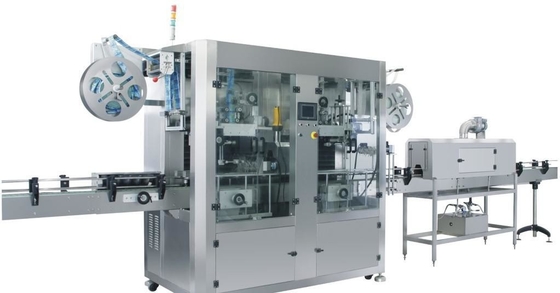Automated Shrink Sleeve Sticker Labeling Machine For Round Bottle PVC Shrink Labels